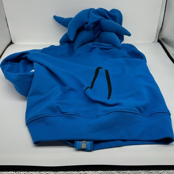Kids Sonic the Hedgehog sweatshirt with hood and built in mask SEGA - Size 7 - Picture 5 of 5